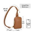 thumbnail image 3 of Bandolera INICAT Travel de piel para mujer, color marrón, 3 of 8