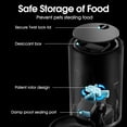 thumbnail image 5 of WOPET Automatic Pet Cat Dog Feeders Dispenser ,  With Desiccant Bag, Programmable 6 Meals, 10s Voice Recorder, 5L, Black, 5 of 9
