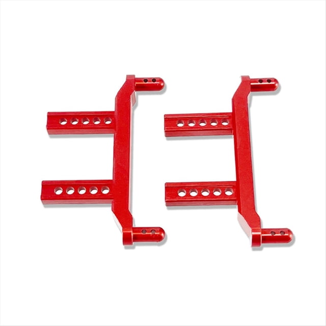 Poste de Montaje de Cuerpo Delantero y Trasero de Aleación de Aluminio para SCY 1/16 16101 16102 16103 16101PRO RC Piezas de Actualización de Coche Rojo