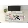 thumbnail image 2 of Modern Computer Mouse Pad, Vintage Style Drawn Romantic Danching Couple with Waltz Theme Words, Rectangle Non-Slip Rubber Mousepad X-Large, 35" x 15" Gaming Size, Multicolor, by Ambesonne, 2 of 2
