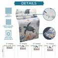 thumbnail image 6 of Sea Turtle Coastal Table Runner 72 Inches, Summer Coral Starfish Nautical Bed Runner Dresser Scarves Tabletop for Indoor Outdoor Parties/Ceremony/Banquet, 14" x 72", 6 of 9