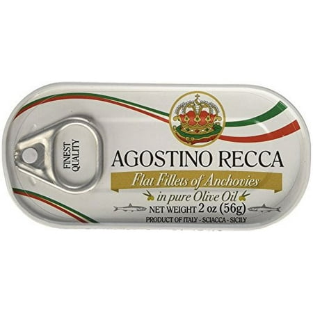 Agostino Recca - Flat Fillets of Anchovies in Olive Oil (3)- 2 oz. Tins