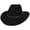 Black, variant on Sedona Wool Felt Cowboy Hat - M - Black