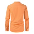 thumbnail image 6 of Xunlbb Mens Long Sleeve Tee Shirts, Men's New Casual Loose Button Solid Color Breathable Shirt Long Sleeved M-3XL Gift for Him, 6 of 8