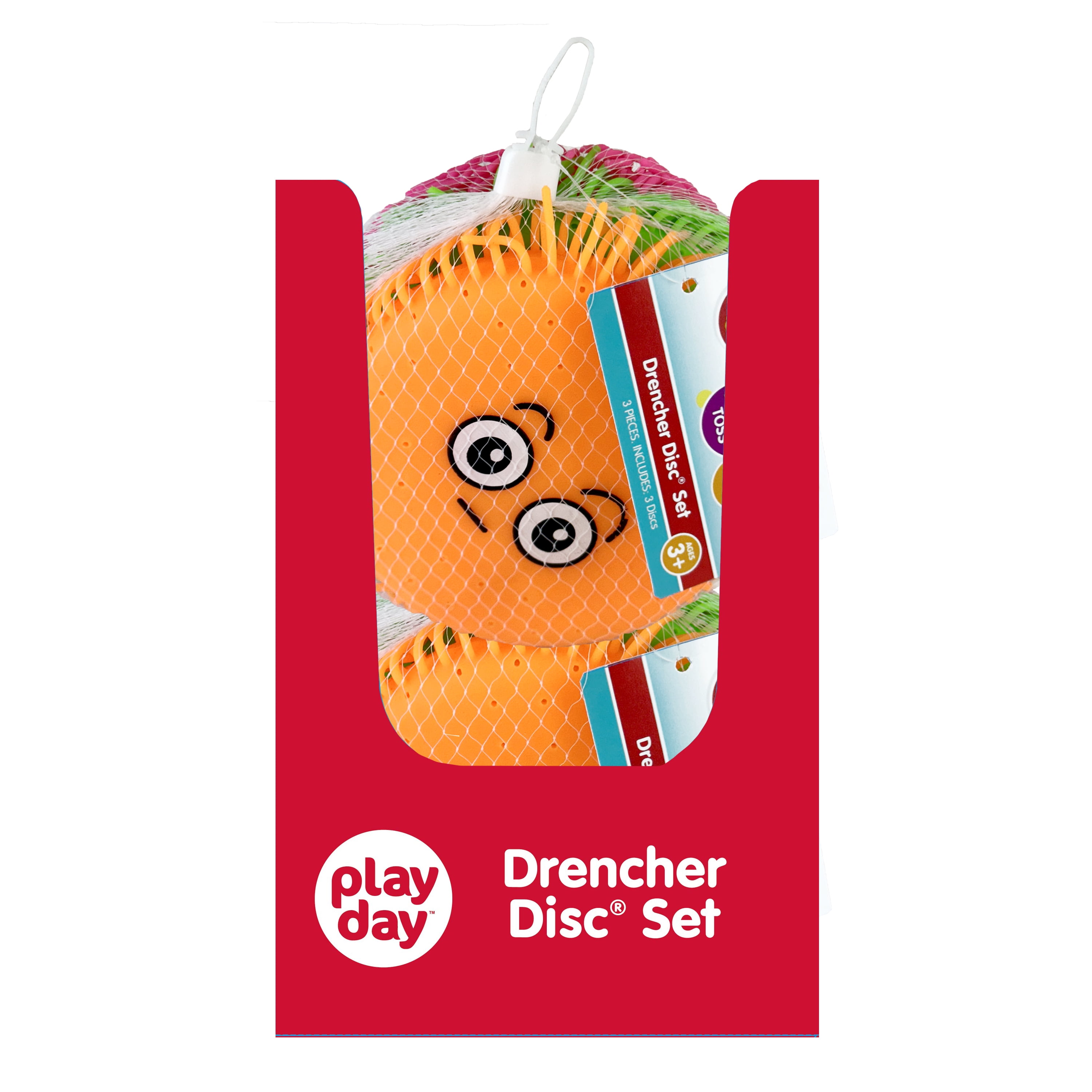 (2 pack) Play Day Kooky Drencher Disk Pool Toy for Children, 3 Pack, Multi-Color