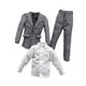 thumbnail image 2 of Ajuste de ropa de muñeca de figura masculina a 1/6 a escala, figuras de acción de vestir de muñecas para figuras de acción de 12 pulgadas accesorios Camisa de pantalones, 2 of 8