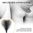 thumbnail image 4 of Body Hair Fake Pubic Hair Stickers Silicone Doll Simulation Hair{ W3I5, 4 of 8