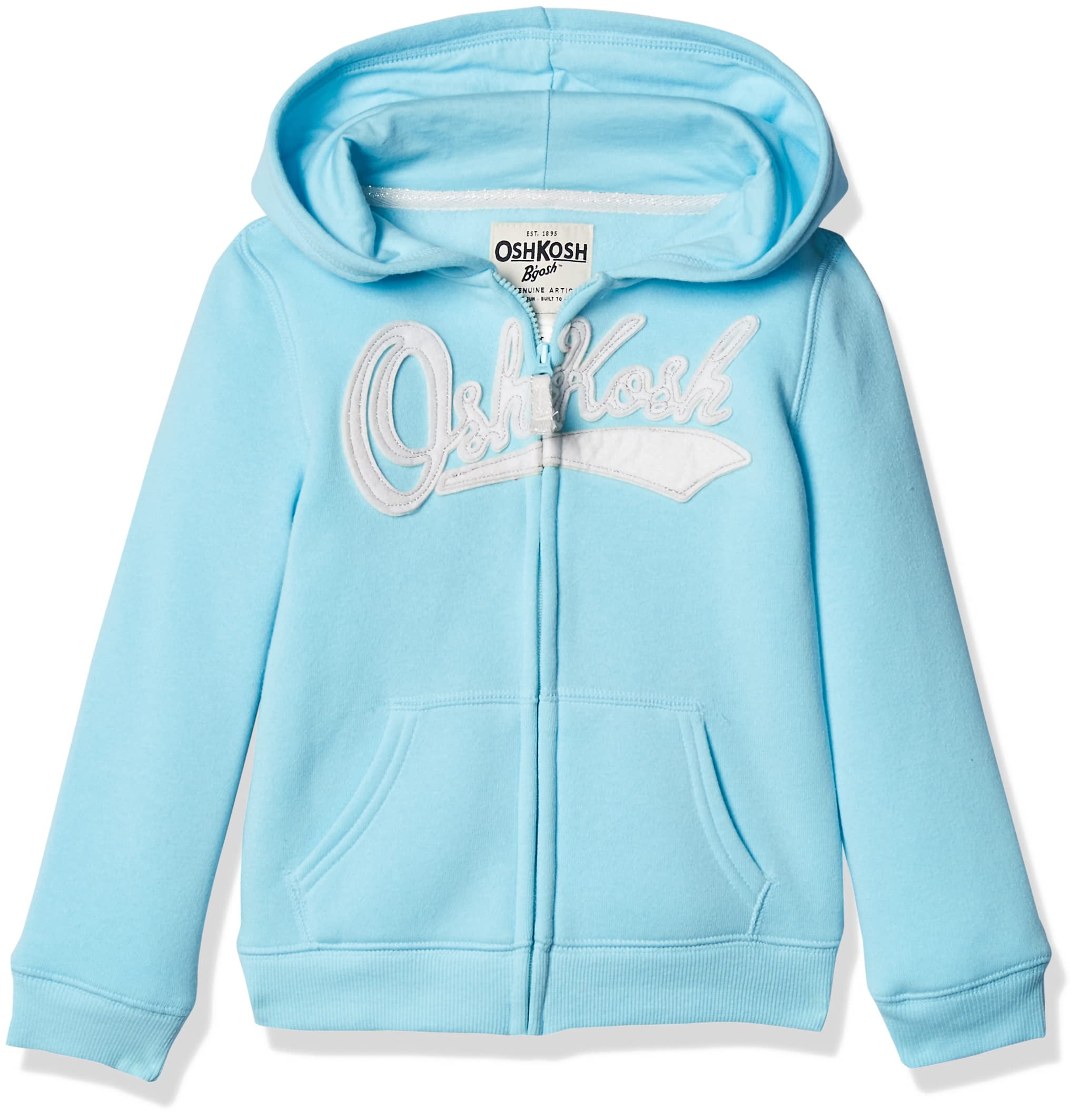 OshKosh B'Gosh Girls' Toddler Full Zip Logo Hoodie, Fairy Tale ...