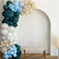 thumbnail image 5 of 60pcs Dusty Blue Balloons 12inch with Sand White Blue and White Balloons for Wedding Gender Reveal Baby Bridal Shower Birthday Party Decorations, 5 of 8
