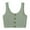 Green, variant on Timegard Tank Top for Women Ribbed Button U Neck Sleeveless Crop Top Casual Comfy Tee Camis Fashion