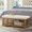 Ivory + Linen + Foam, variant on FENGFAN Granite Tufted Linen Upholstered Storage Bench Poplar Spindle Wood Legs 1 Pack