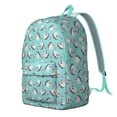 thumbnail image 2 of Blue Hedgehog Love Backpack for School,Cute School Bag,Schoolbag with Adjustable Shoulder Straps & Padded Back,15.7"x11.8"x5.5", 2 of 5