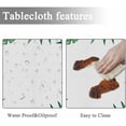 thumbnail image 2 of Tablecloth Palm Tree Leaves Tablecloths 60" Diameter Round Summer Tropical Green Leaf Exotic Nature Tablecloths for Dining Kitchen Wedding and Parties, 2 of 6