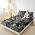 thumbnail image 4 of Homewish Rustic Camo Bed Sheets,Pixel Geometric King Sheets,Green Brown Black Sheet Set For Boys Kids,Ultra Soft Home Decor,4 Pieces, 4 of 7