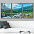 thumbnail image 2 of wall26 Framed Canvas Print Wall Art Set Colorado Mountain Range Forest River Rapid Nature Wilderness Photography Realism Rustic Landscape Colorful for Living Room, Bedroom, Office - 16"x24", 2 of 5