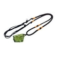 thumbnail image 2 of Dress Choice Moldavite Crystal Necklace for Women Men-Irregular Gemstone Pendant Adjustable Braided Rope Meteorite Necklace Healing Stone Pendant Daily Life Jewelry, 2 of 8