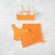 thumbnail image 2 of Gibobby Conjunto de Bañador Sexy Traje de baño de bikini de 3 piezas para mujer(Naranja,XL), 2 of 5