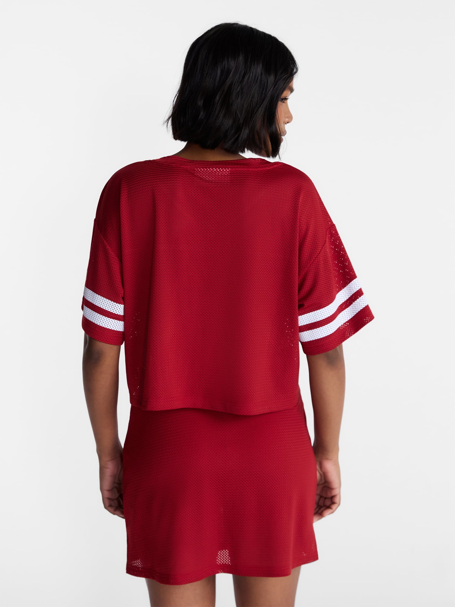 No Boundaries Jersey Top and Skort Set, 2-Piece, Women's XXS-4X