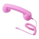 thumbnail image 2 of Auricular de teléfono retro con volumen ajustable para llamadas de teléfonos inteligentes Rosa rosa, 2 of 9
