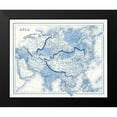 thumbnail image 2 of Vision Studio 24x20 Black Modern Framed Museum Art Print Titled - Asia in Shades of Blue, 2 of 5