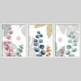 thumbnail image 2 of PixonSign Framed Wall Art Multicolored Eucalyptus Leaves Posters, Set of 3 Garden Floral Botanical Illustrations Wall Decor, Adhesive Canvas Prints for Home Decor - 8"x10" White, 2 of 5