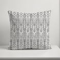 thumbnail image 5 of Creative Products Herringbone Print Gray 20 x 20 Indoor / Outdoor Pillow, 5 of 9