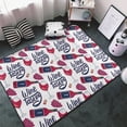 thumbnail image 3 of Area Rugs For Living Room Decor - Red Wine Glass Bottle Anti Slip Throw Washable Rugs 3x5 For Bedroom, Soft Indoor Carpet For Bedroom Living Room 60x39In, 3 of 5