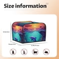 thumbnail image 5 of Lsque Hawaiian Island Dolphin Print 4 Slice Toaster Cover , Kitchen Appliance Dustproof Protector , Toaster Protector Dustproof Kitchen Appliance Cover, 5 of 7