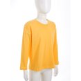 thumbnail image 6 of Raenseen Kids Boys Girls Athletic Performance Shirts Long Sleeve Quick Dry-Fit Crew Neck Sweatshirts Yellow 100, 6 of 9
