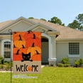 thumbnail image 2 of JOOCAR Black Cat and Pumpkins Linen Garden Flag for Fall Autumn Home Outdoor Garden Yard Door Decor 12x18 inch, 2 of 5