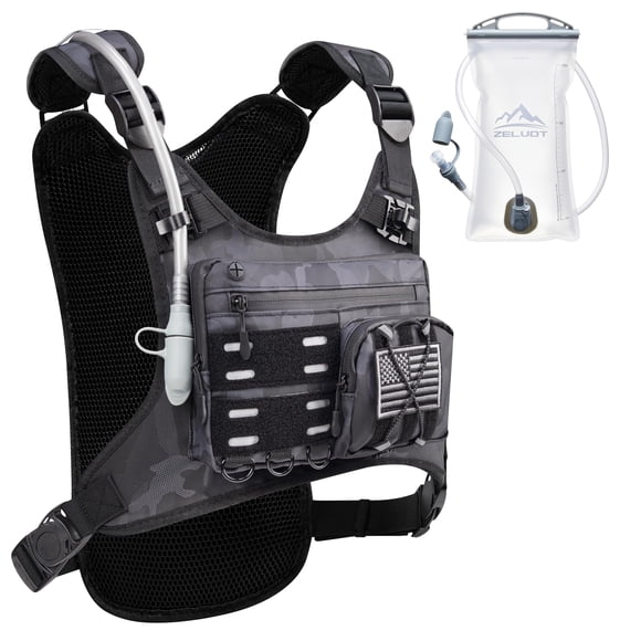 Mochila de hidratación Zelvot para correr con bolsa de agua de 2 litros