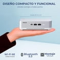 thumbnail image 3 of Computadora Escritorio Mini PC ASUS NUC 14 PRO+ AI Intel Core ULTRA 9 185H NPU 35 TOPS 16GB DDR5 SSD 1TB Monitor 27 1ms 120Hz Teclado Mouse Inalambrico WiFi BT Alto Desempeño y Edición profesional, 3 of 6