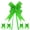 Green, variant on 100pcs Ribbon Pull Bows 3.7 Inch Bows for Wedding Baskets Decorations, Green