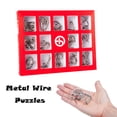 thumbnail image 2 of Puzzles Metálicos De Juguete Puzzles Mentales 15 Piezas Alambre Alambre Metálico Teaser Educativo Educación, 2 of 8