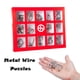 thumbnail image 2 of Rompecabezas de metal de juguete Rompecabezas del cerebro 15Pcs alambre de metal Teaser Educación Educativa, 2 of 8