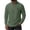 Army Green, variant on Men's Half Zip Textured Pullover Long Sleeve Mock Neck Casual Top with Elbow Patch Detail for Fall Winter Daily Wear