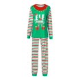 thumbnail image 1 of Pyjamas Assortis pour Famille de Vacances Ensembles de Pyjamas Enfants Noël Vert Elf Vêtements de Nuit, 1 of 6