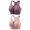 2pcs Purple+Pink, variant on Top-kevin Women's Zip Front Sports Bras Wireless Padded Racerback Medium Support Post-Surgery Bra Yoga Exercise Athletic Bras