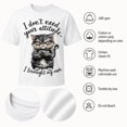 thumbnail image 5 of Funny Grumpy Cat Graphic T-Shirt, Unisex Classic Fit Cotton Tee, S-4XL, 5 of 9