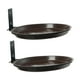 thumbnail image 2 of Conjunto de 2 comederos para pájaros de pared, bebedero para pájaros con soporte metálico, estación de alimentación, bebederos para valla de jardín., 2 of 9
