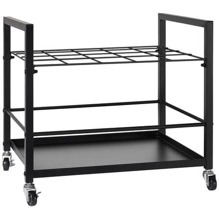 WSRFSD Blueprint Storage Rack - 20-Slot Metal Organizer with Lockable Casters, for Blueprints, Construction Plans & Documents