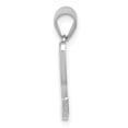 thumbnail image 2 of Finest Gold 14K White Gold White Gold Script Letter L Initial Pendant, 2 of 4