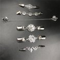 thumbnail image 4 of 6 Pcs Brooches for Women Shawl Brooch Sweater Decor Clips Vintage Cardigan Collar Clip for Women's, 4 of 7