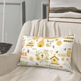 thumbnail image 5 of Sikiie Farm Bee Cute Honey Print Plush Pillow Cover, Wrinkle-proof and Stain-resistant Pillow Protector without Pillow Core, Home Decoration-16"x24", 5 of 6