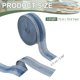 thumbnail image 2 of Cinta de dobladillo instantánea Uxcell para planchar, cinta de dobladillo sin coser para pantalones, tiras adhesivas lavables, azul, 1 Pcs, 10.9 Yard, 2 of 7