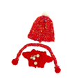 thumbnail image 4 of Suéter de figura de felpa perfke para muñecas de 15cm Pañuelo rojo colorido, 4 of 9