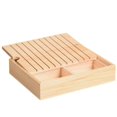 thumbnail image 4 of Embroidery Thread Organizer Wooden Bobbin Rack 10 Long Slots 3 Base Compartments Spool Organizer for Sewing Supplies, 4 of 4