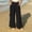 Black, variant on Olyvenn Women's Plus Size Linen Wide Leg Pants, High Waist Side Tie Design, Breathable Loose Summer Casual Vacation Trousers Yellow XL