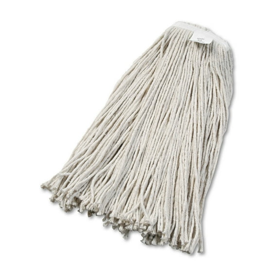 Cut-End Wet Mop Head, Cotton, No. 32, White | Bundle of 5 Each