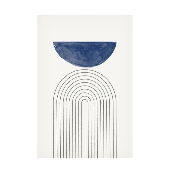 Trademark Fine Art THE MIUUS STUDIO Blue Moon No3 Canvas Wall Art